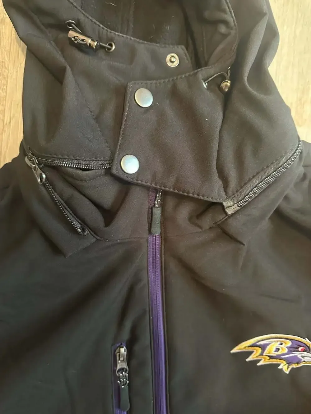 Men's G-III Sports by Carl Banks Black Baltimore Ravens Double Play Full-Zip Jac